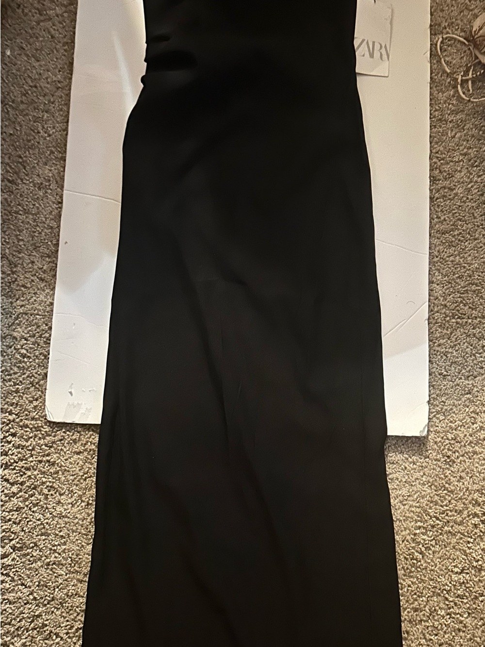 Zara Black Maxi Skirt - Streamlined High Waist